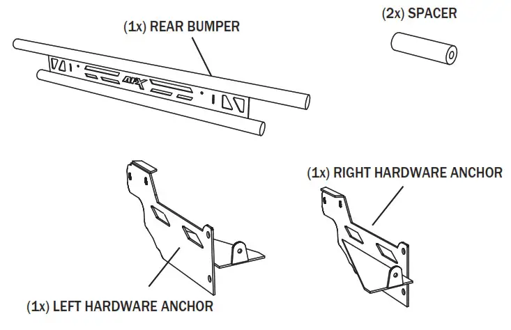 AFX MOTORSPORTS DEF082 Rear Bumper - fig