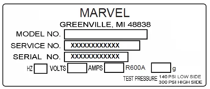 MARVEL MPRF424-IS31A Undercounter Refrigeration 1