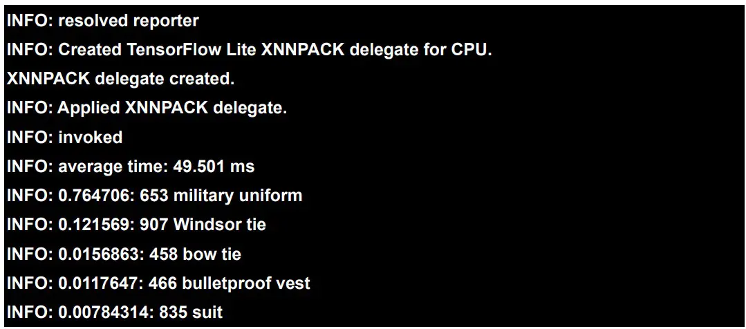 AVNET i.MX 8M Plus Linux-Yocto Edge AI Kit - should return 1