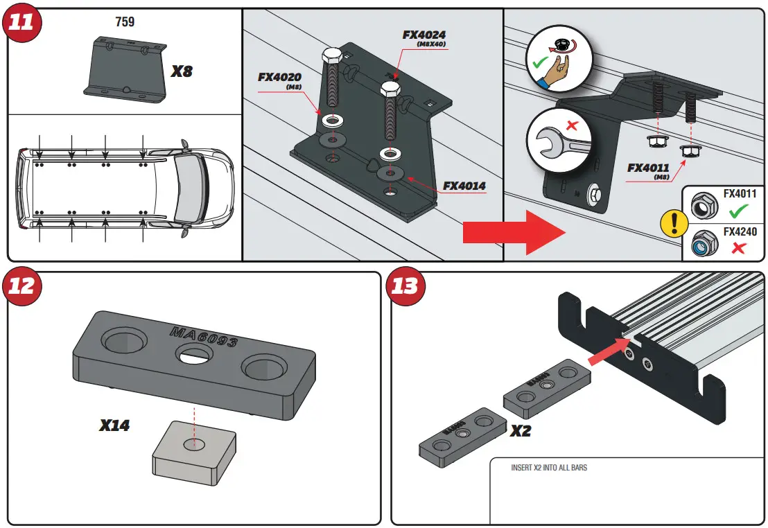 VAN GUARD ULTI Rack Roof Racks - fig 12