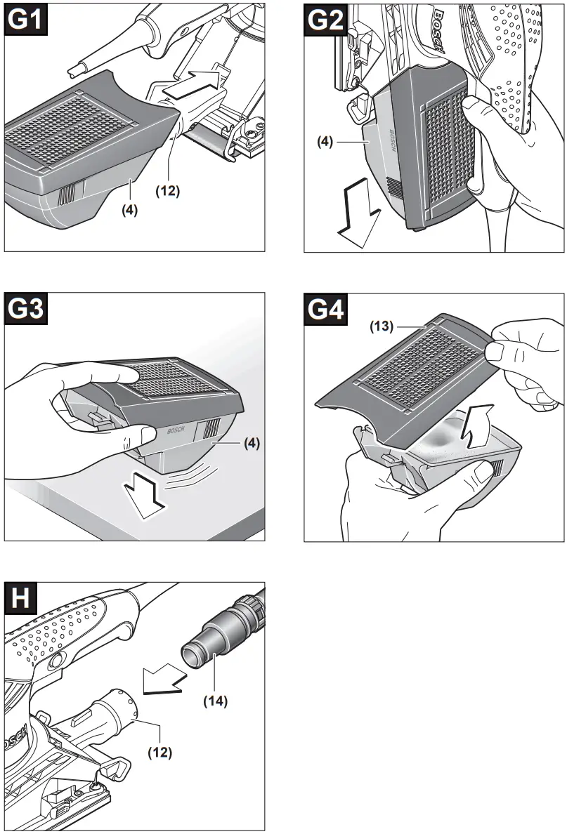 BOSCH GSS 23 AE Professional GSS 23 AE Orbital Sander - Description 2