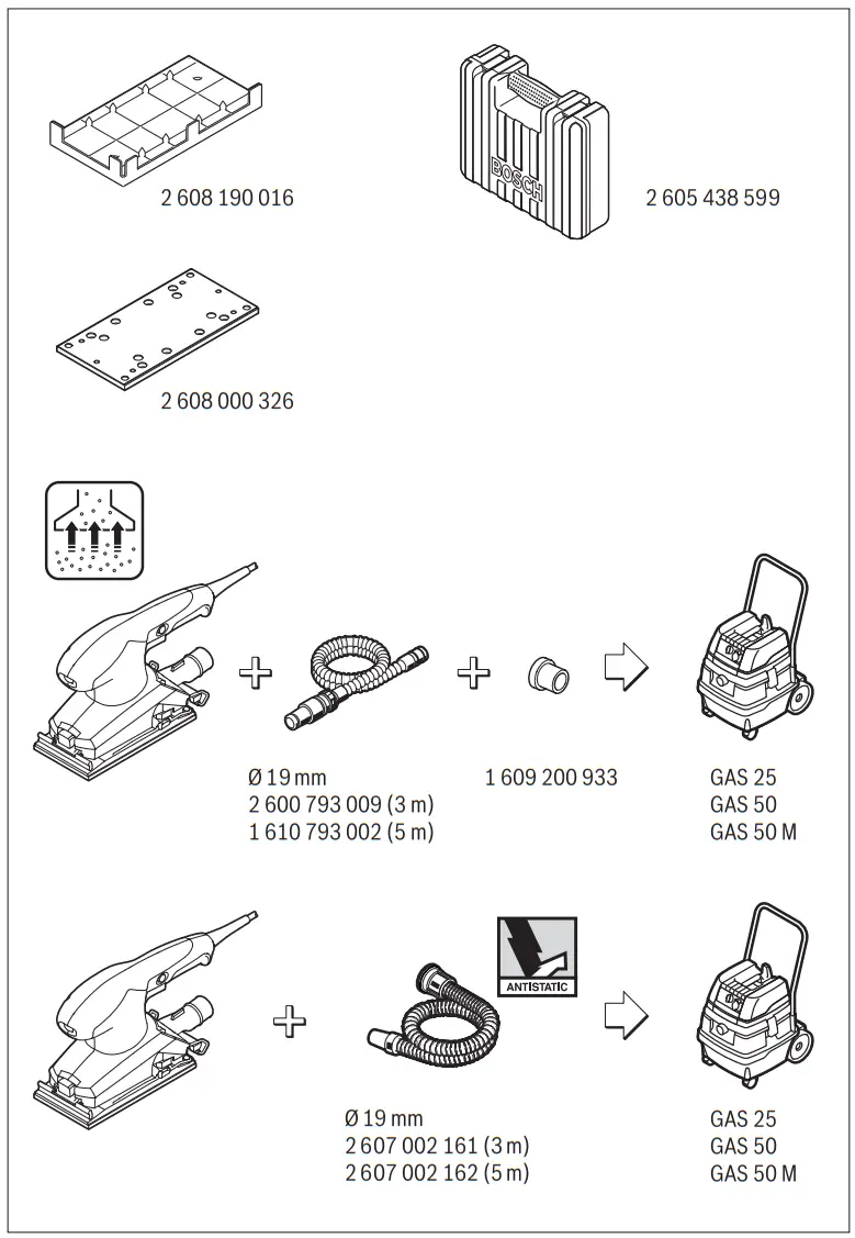 BOSCH GSS 23 AE Professional GSS 23 AE Orbital Sander - Figure