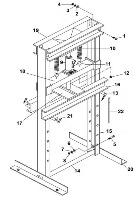 SEALEY-YK30ECF-30-Tonne-Economy-Floor-Type-Hydraulic-Press-fig-2