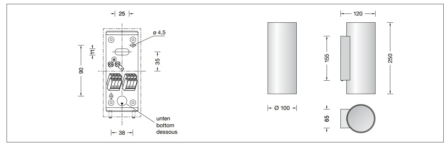 BEGA 51144.6 Indoor Wall Luminaire - Fig