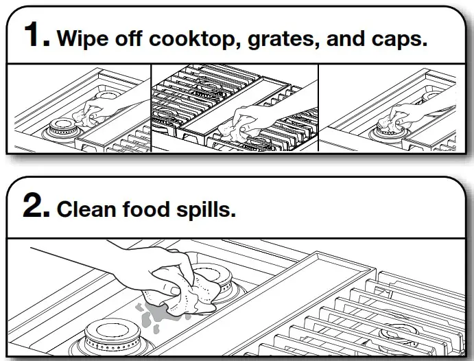 JENNAIR W11114330E PRO-STYLE Dual Fuel Convection Range - CARE AND CLEANING 1