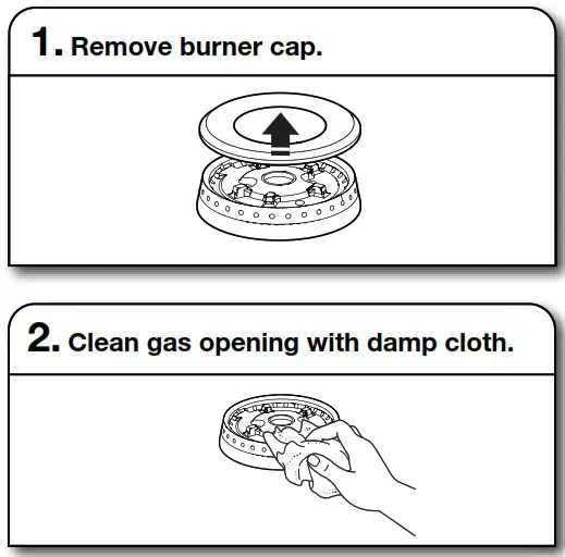 JENNAIR W11114330E PRO-STYLE Dual Fuel Convection Range - CARE AND CLEANING 2