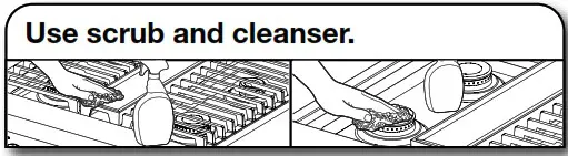 JENNAIR W11114330E PRO-STYLE Dual Fuel Convection Range - CARE AND CLEANING 5