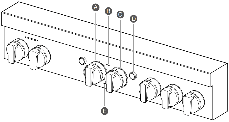 JENNAIR W11114330E PRO STYLE Dual Fuel Convection Range - Indicator Lights 2