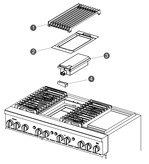 JENNAIR W11114330E PRO STYLE Dual Fuel Convection Range - Large Burner