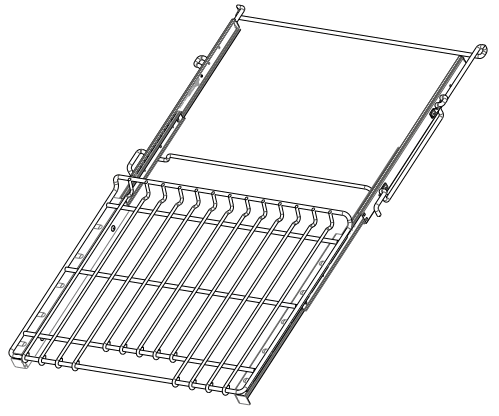 JENNAIR W11114330E PRO STYLE Dual Fuel Convection Range - Open Position