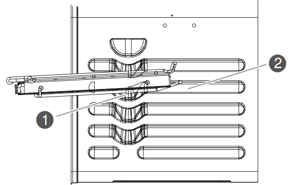 JENNAIR W11114330E PRO STYLE Dual Fuel Convection Range - Rack guide 1