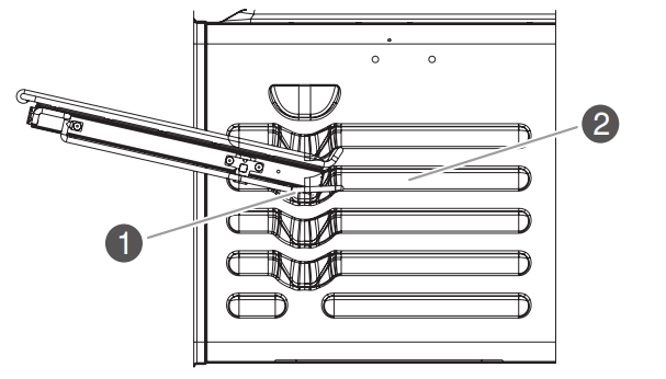 JENNAIR W11114330E PRO STYLE Dual Fuel Convection Range - Rack guide