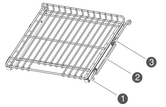 JENNAIR W11114330E PRO STYLE Dual Fuel Convection Range - Slide rails