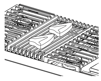 JENNAIR W11114330E PRO STYLE Dual Fuel Convection Range - food