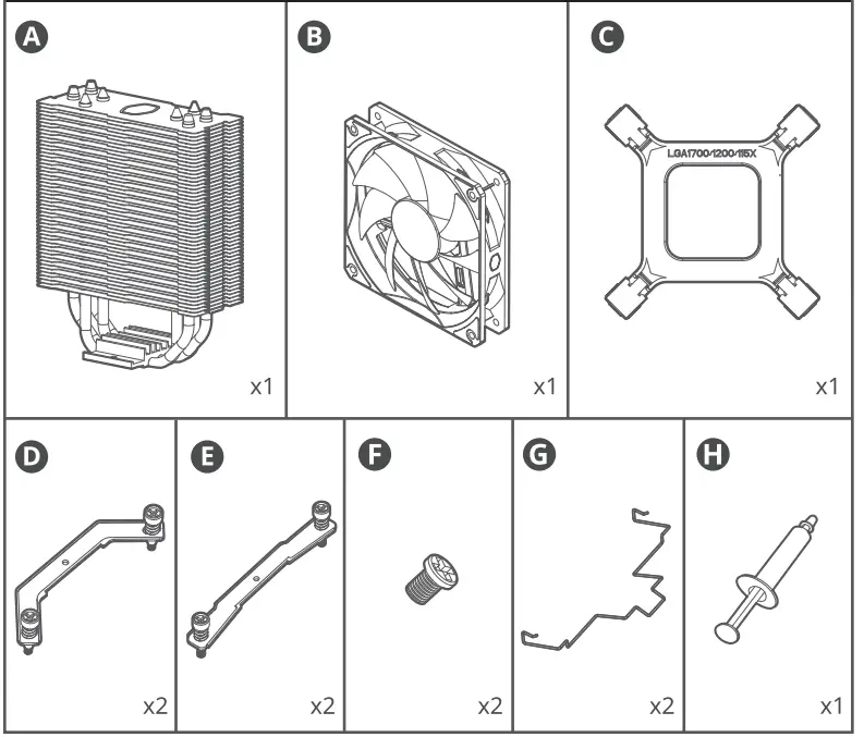 COOLER MASTER Hyper 212 Spectrum V3 CPU Air Cooler - fig 1