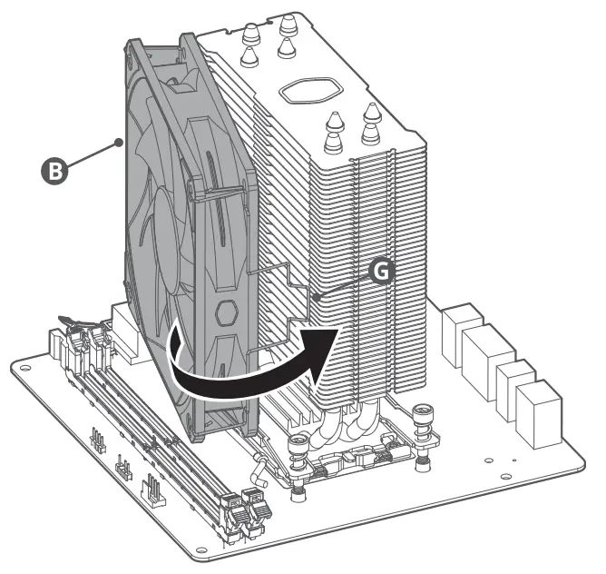 COOLER MASTER Hyper 212 Spectrum V3 CPU Air Cooler - fig 9