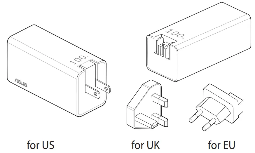 ASUS AC100-02 3-Port GaN Charger