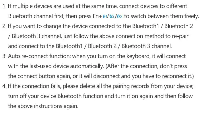 SAMSERS B099T Foldable Bluetooth Keyboard User Manual - Note