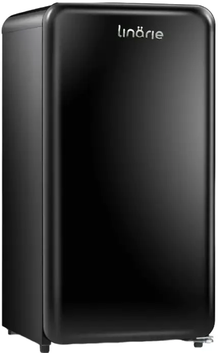 Linarie TIGNES LK90TTBLACK Retro Mini Fridge