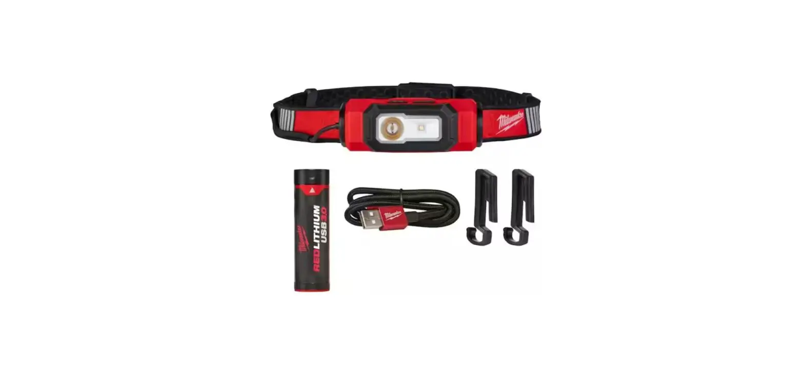 Milwaukee Tool Redlithium 600 Lumen Usb Rechargeable Hard Hat Headlamp Instructions