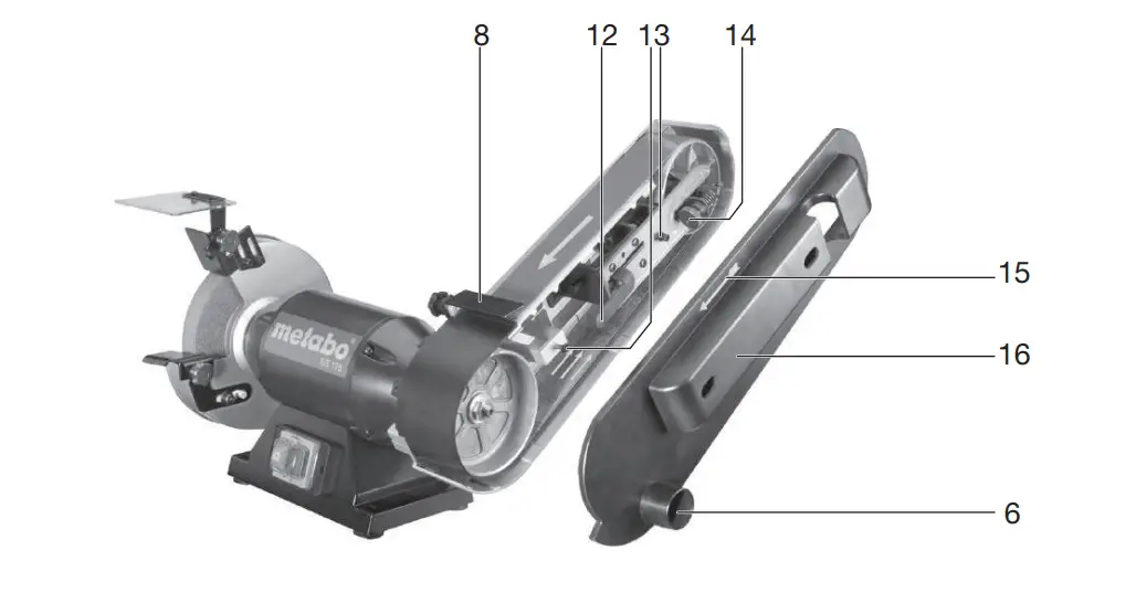 metabo BS 175 Belt and Orbit - parts 3