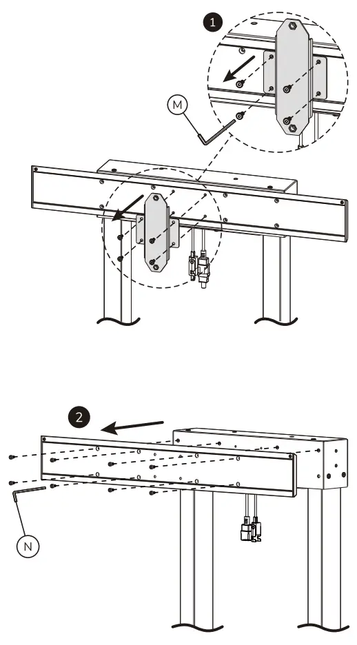 Neomounts ADM 875BL2 Dual Screen Adapter - fig