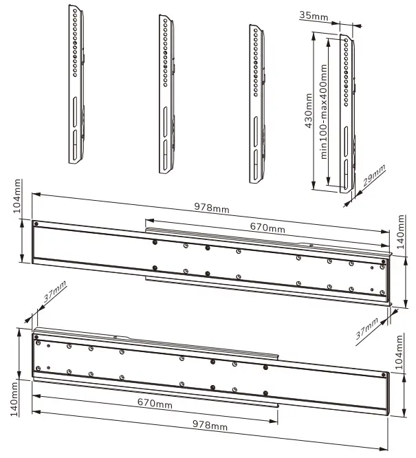 Neomounts ADM 875BL2 Dual Screen Adapter