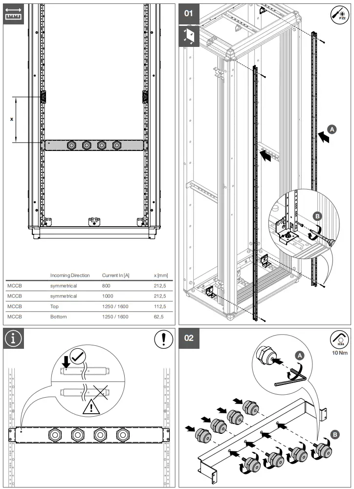hager UZ02LES Support Rail - fig2