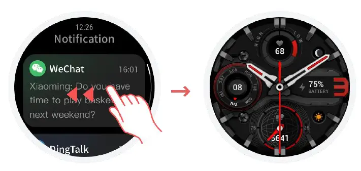 Tapping and exiting: