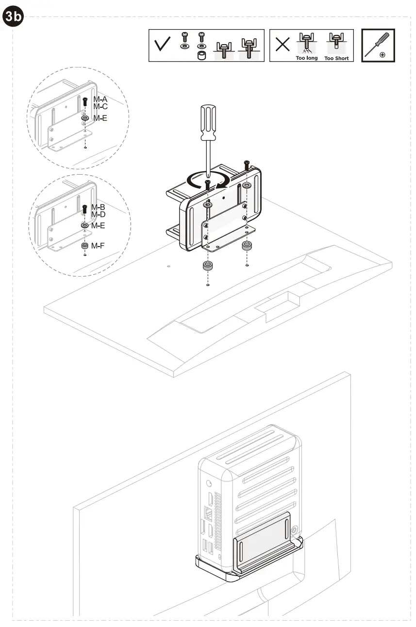 MULTIBRACKETS 7350105214455 M Thin Client Holder and Stand - Parts 7