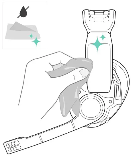 EPOS SENNHEISER GSP 500 Gaming Headset - Cleaning