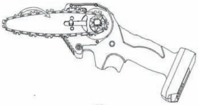 Mardin MCS 108 Mini Chain Saw - Remove Cover