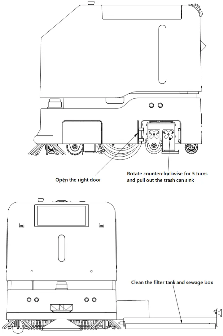 Sveabot SVBR01CL Cleaning Robot and Charging Pile - Clean the sewage