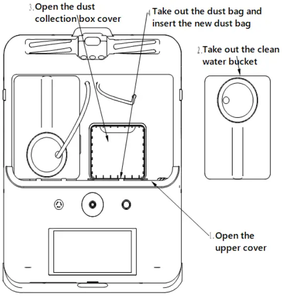 Sveabot SVBR01CL Cleaning Robot and Charging Pile - bag replacement