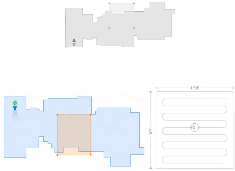 Sveabot SVBR01CL Cleaning Robot and Charging Pile - zoning task
