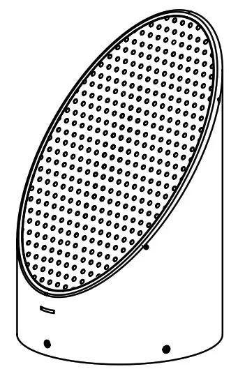 COASTAL SOURCE EBS102W6.5BN 10.0 Ellipse Bollard Satellite