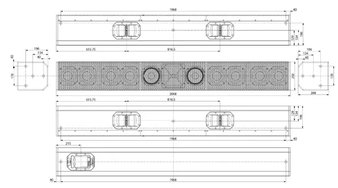 KV2 audio ESR Series Sound System - Drawing