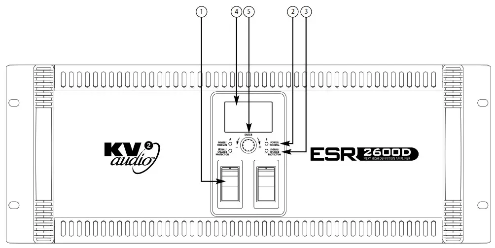 KV2 audio ESR Series Sound System - Front Panel1