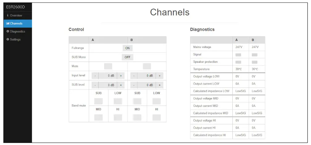 KV2 audio ESR Series Sound System - Remote management