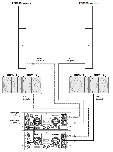 KV2 audio ESR Series Sound System - setup2