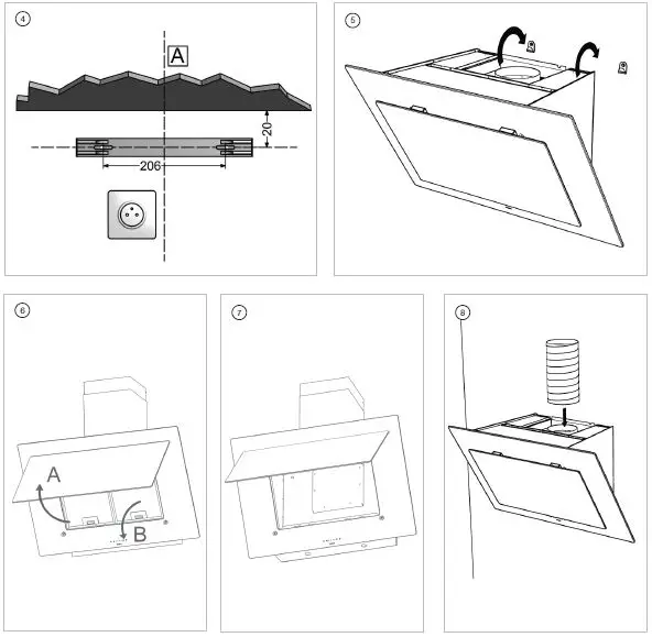 NOVY-7830-Vision-90cm-Wall-Mounted-Hood-7