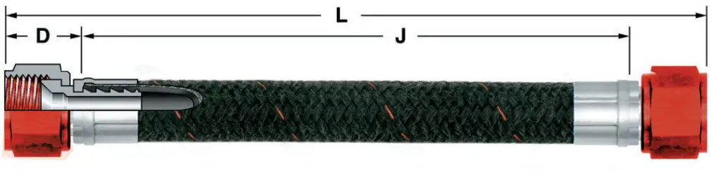 Danfoss FCA1010 AQP Racing Hose - Hose Assembly