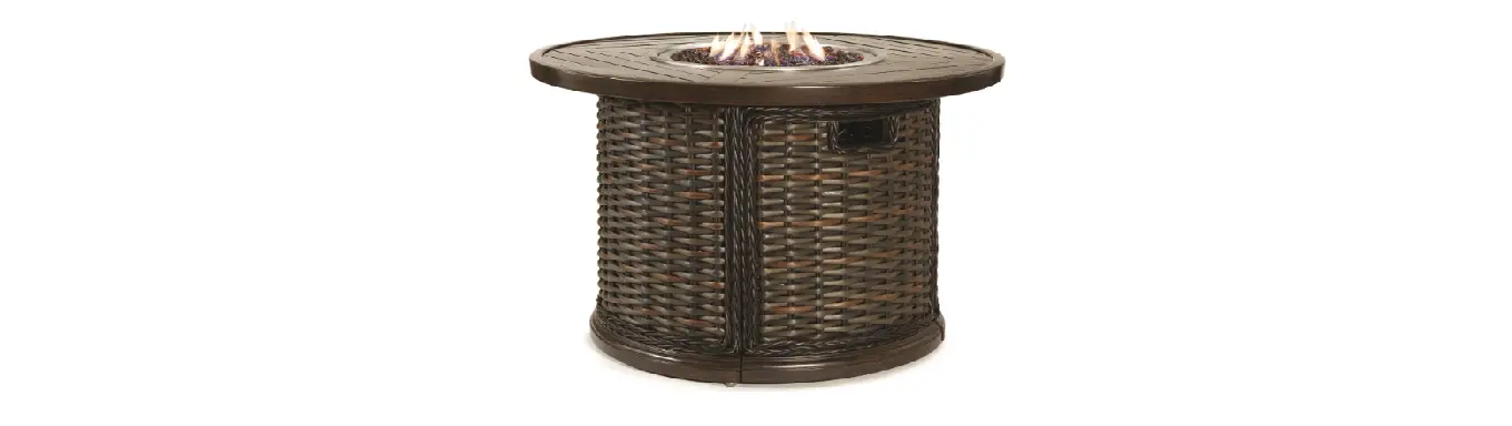 Hampton Bay Fp58031-b 25.2 Inch Round Gas Fire Table Instruction Manual