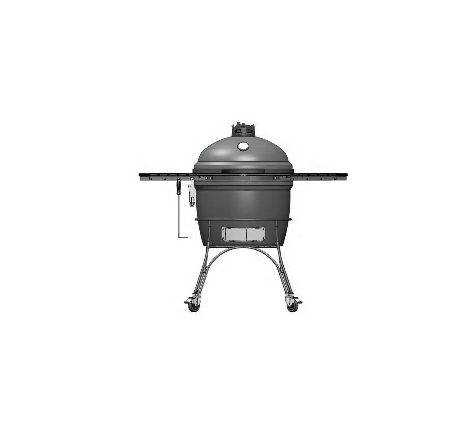 Kamado Joe Bj24rh 24 Inch W Blaze Red Kamado Charcoal Grill Owner's Manual