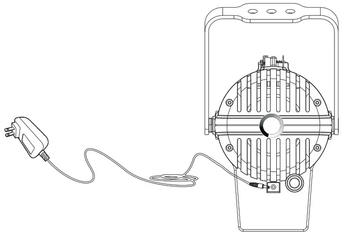 Sistemamt SS869SW 40W Battery Powered Fresnel LED - Operation 2