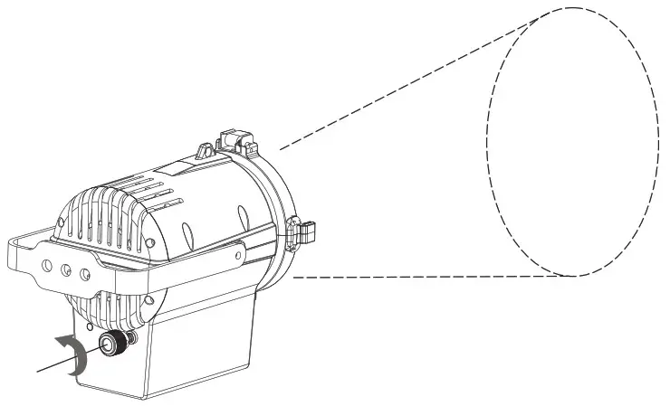 Sistemamt SS869SW 40W Battery Powered Fresnel LED - Operation 3