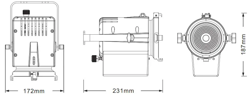 Sistemamt SS869SW 40W Battery Powered Fresnel LED - Product Introduction 1