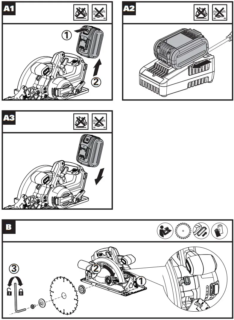 WORX WX520 20V Cordless Brushless Circular Saw - fig 2