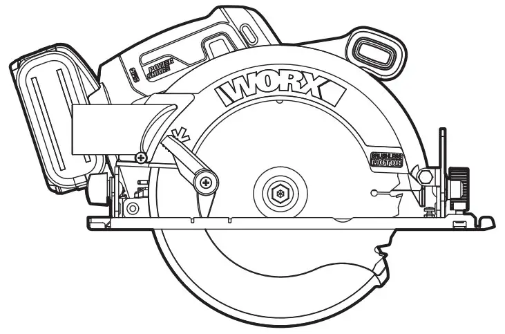 WORX WX520 20V Cordless Brushless Circular Saw