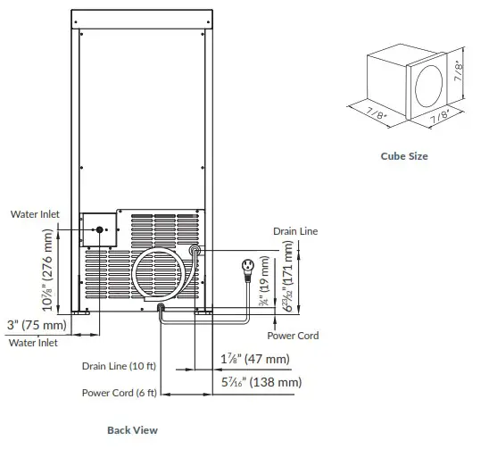 SAPPHIRE 15 Inch Clear Ice Machine Indoor Square Cube Ice Maker - overview 3